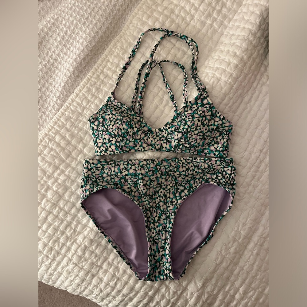 Athleta Camo Floral Gables XS Bikini
